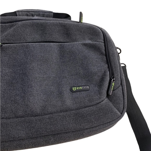 Eve case | Gray Black Denim Computer Bag Padded Some Tear Compact Unisex - Picture 8 of 9